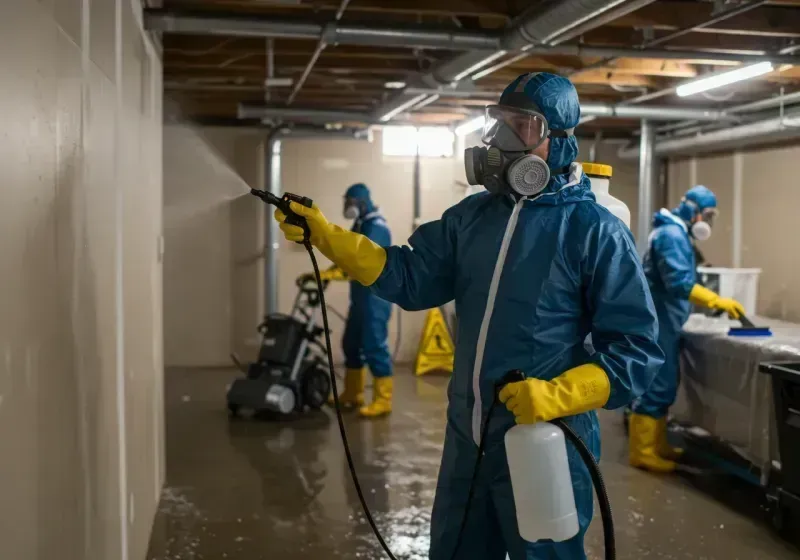 Basement Sanitization and Antimicrobial Treatment process in Riverside, PA